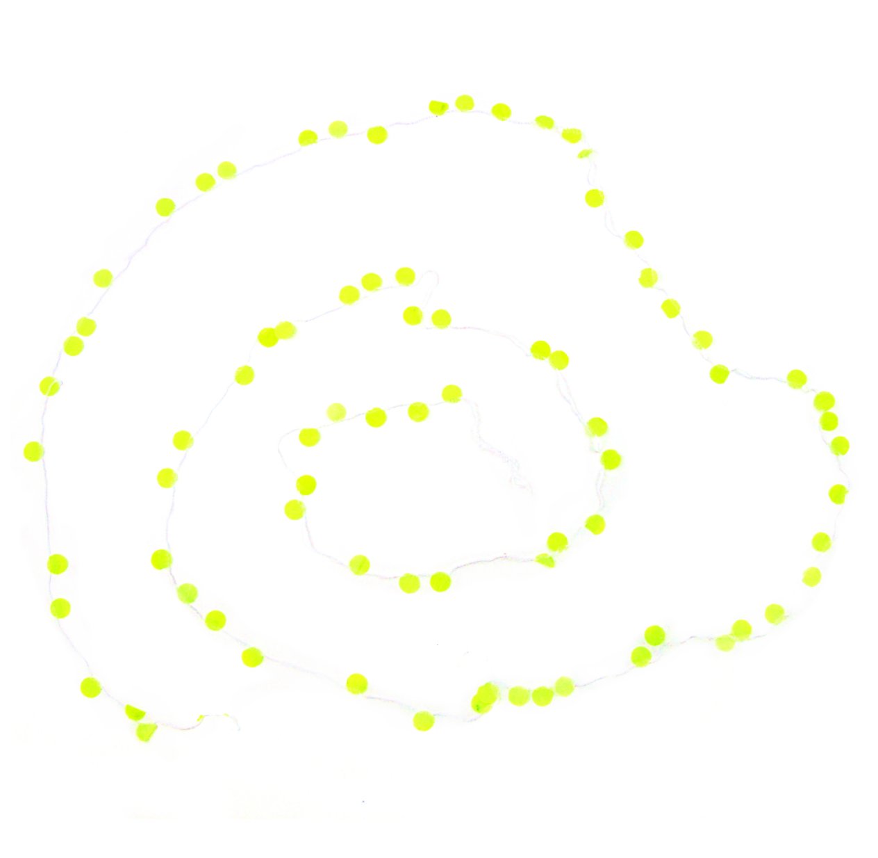 Guirlande Confettis - Jaune fluo